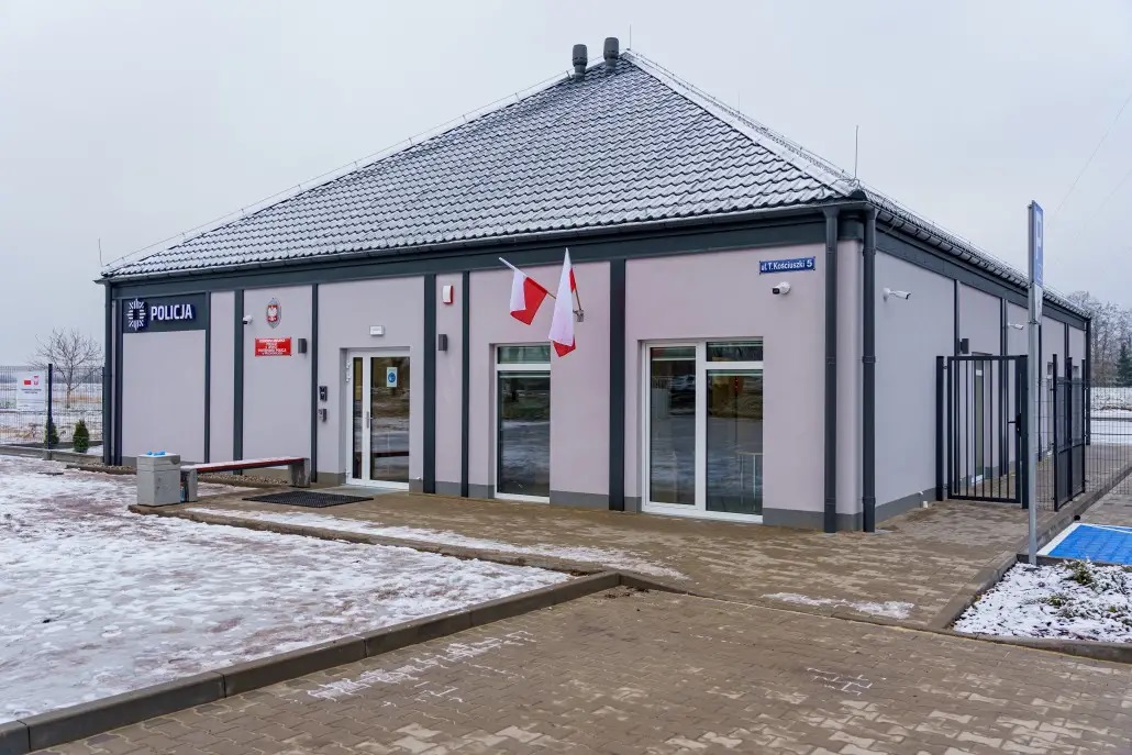 Modułowy posterunek Policji w Prochowicach