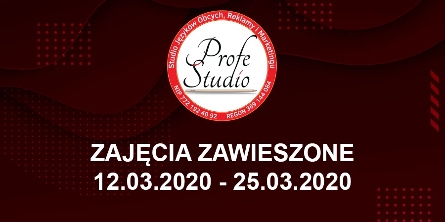 Czasowe zawieszenie zajęć
